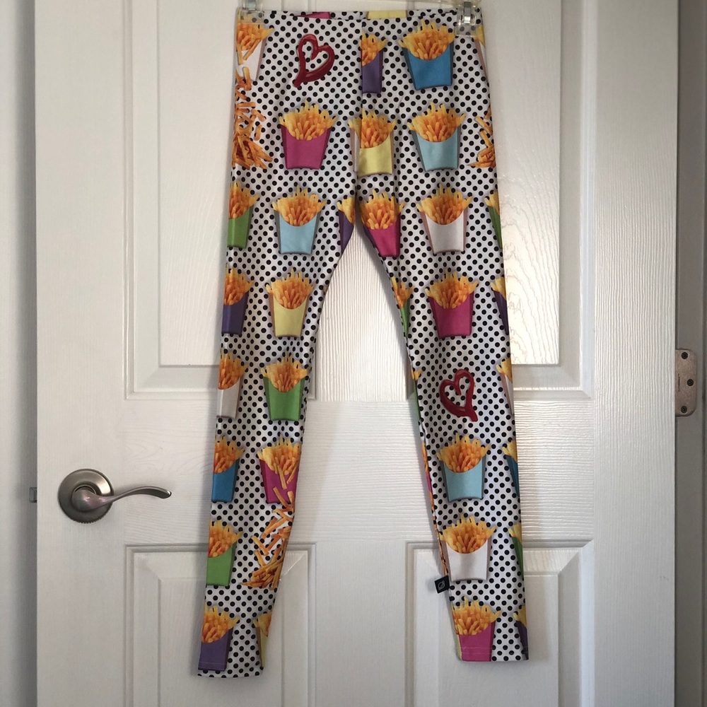 Girls french fries leggings.